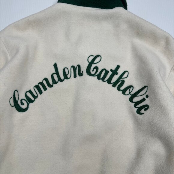 Vintage Camden Catholic Heavy Fleece Varsity Jacket M - Picture 4 of 8